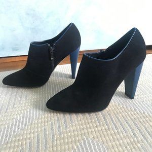 French Connection Leather Heeled Ankle Bootie- New